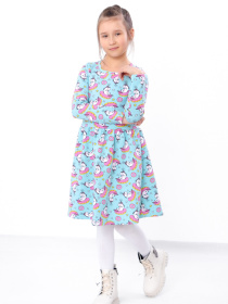 Платье миди Носи своє модель 6117-055-dinorg-blakitnij Фото