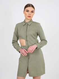 Сукня міні Vicolo модель 232-VC-1999-23_хаки Фото