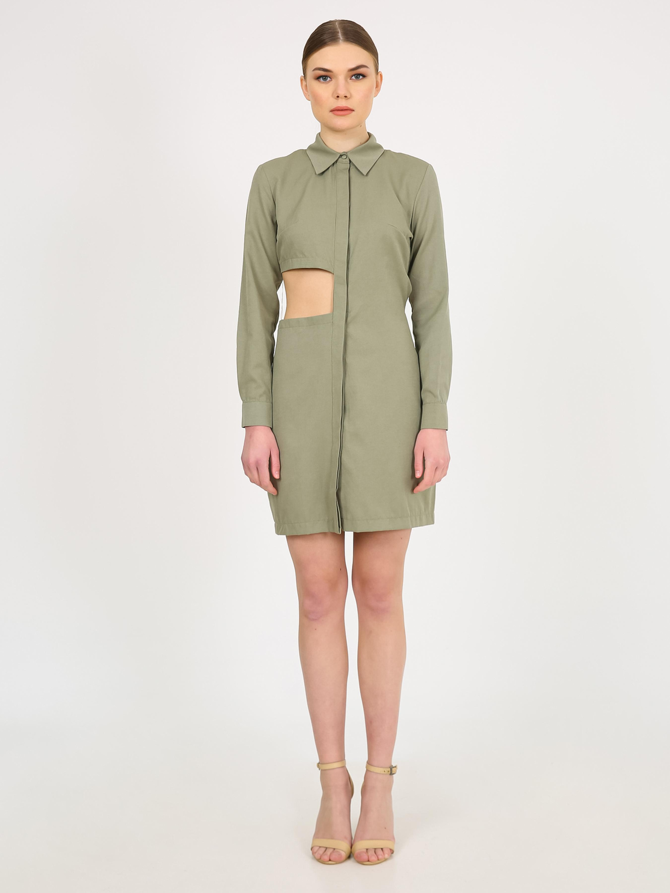 Сукня міні Vicolo модель 232-VC-1999-23_хаки Фото