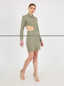 Сукня міні Vicolo модель 232-VC-1999-23_хаки Фото