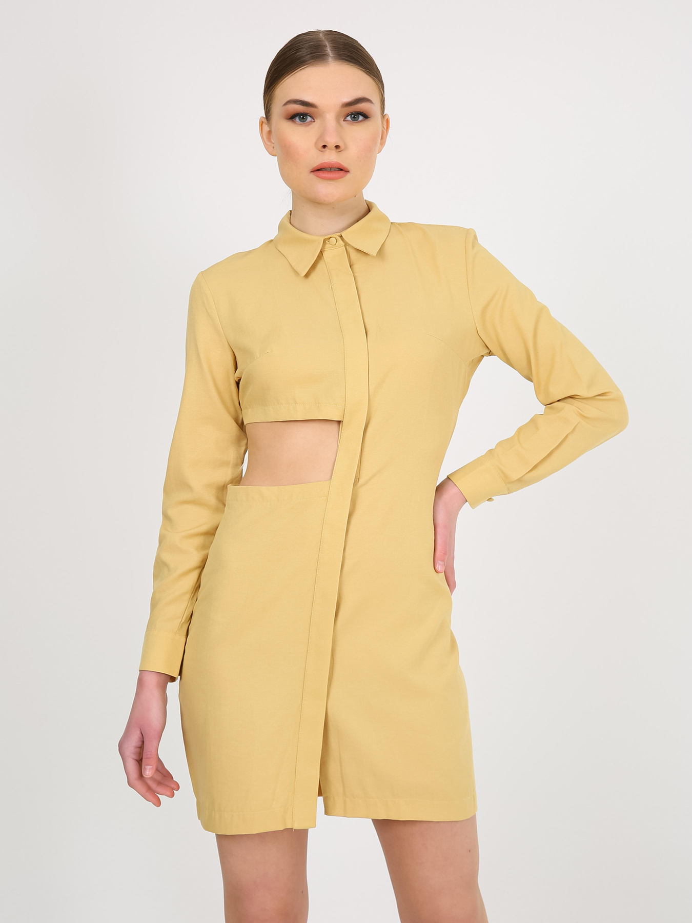 Сукня міні Vicolo модель 232-VC-1999-23_горчичный Фото