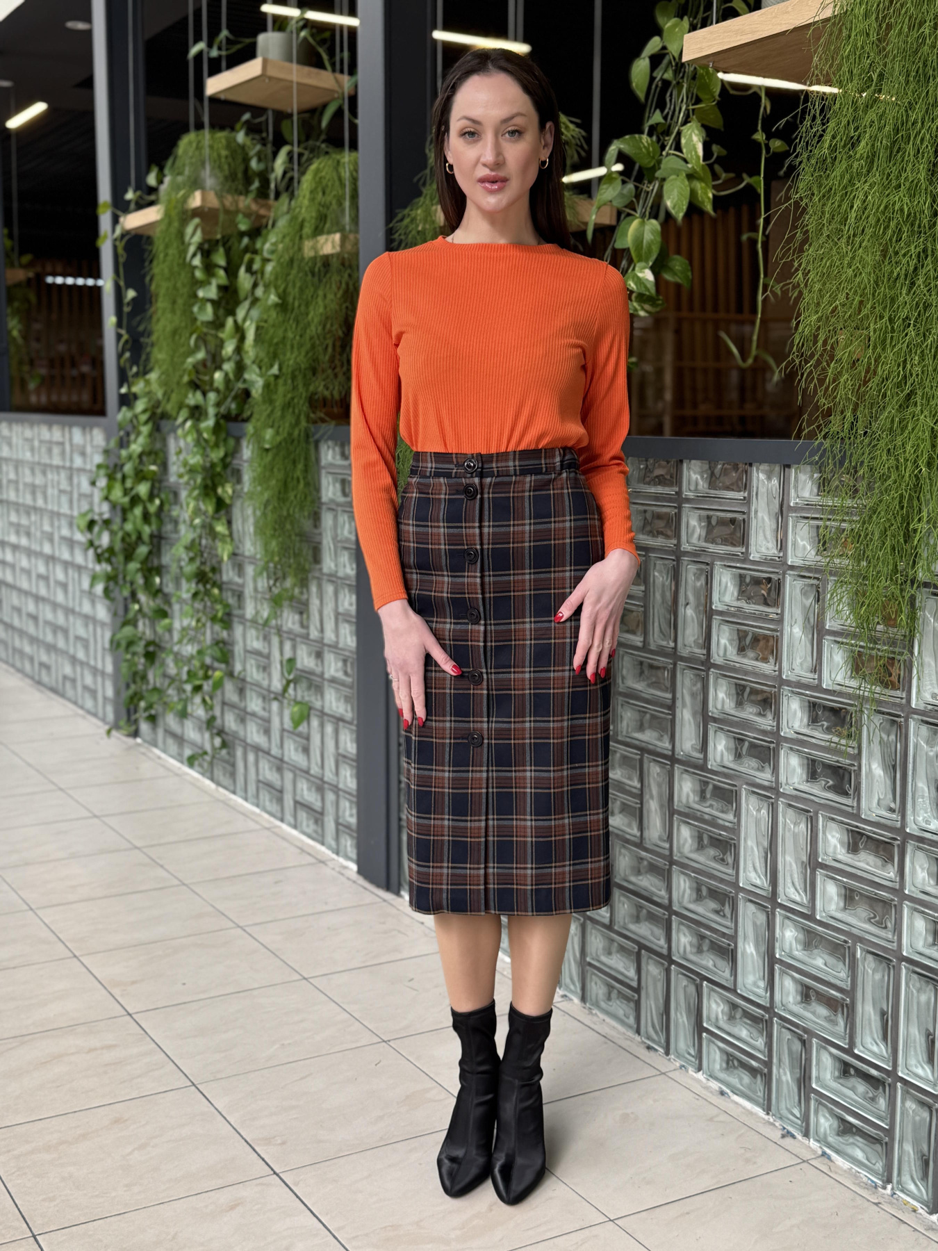 Юбка миди CAT ORANGE модель 6275 Фото