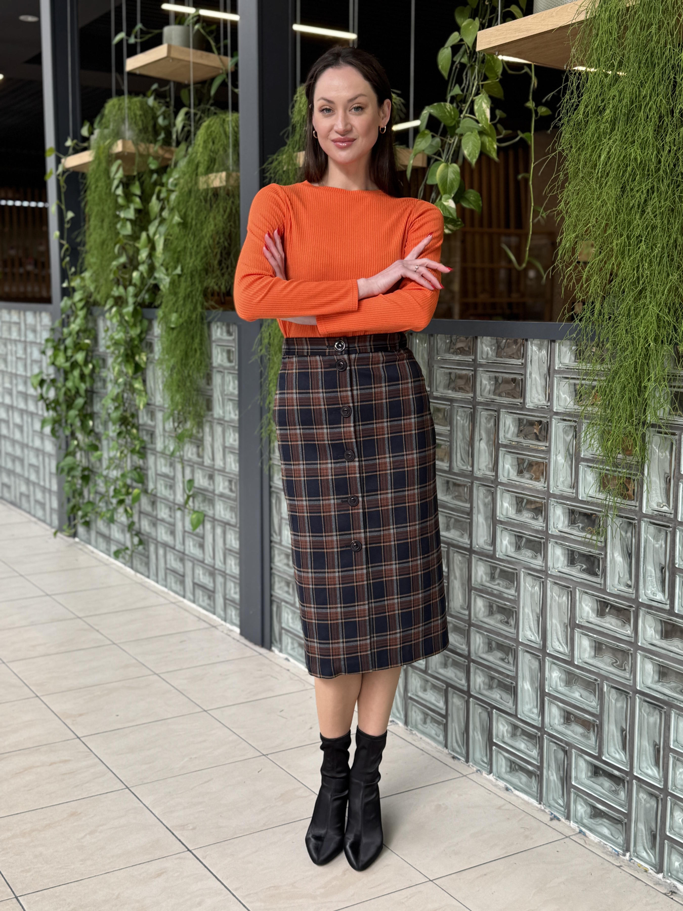 Юбка миди CAT ORANGE модель 6275 Фото