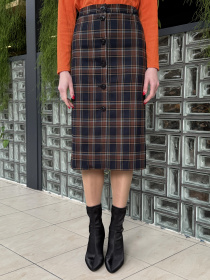 Юбка миди CAT ORANGE модель 6275 Юбка миди CAT ORANGE модель 6275 Фото