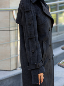 Пальто MilaNova модель Пальто ПВ-93 графит Фото