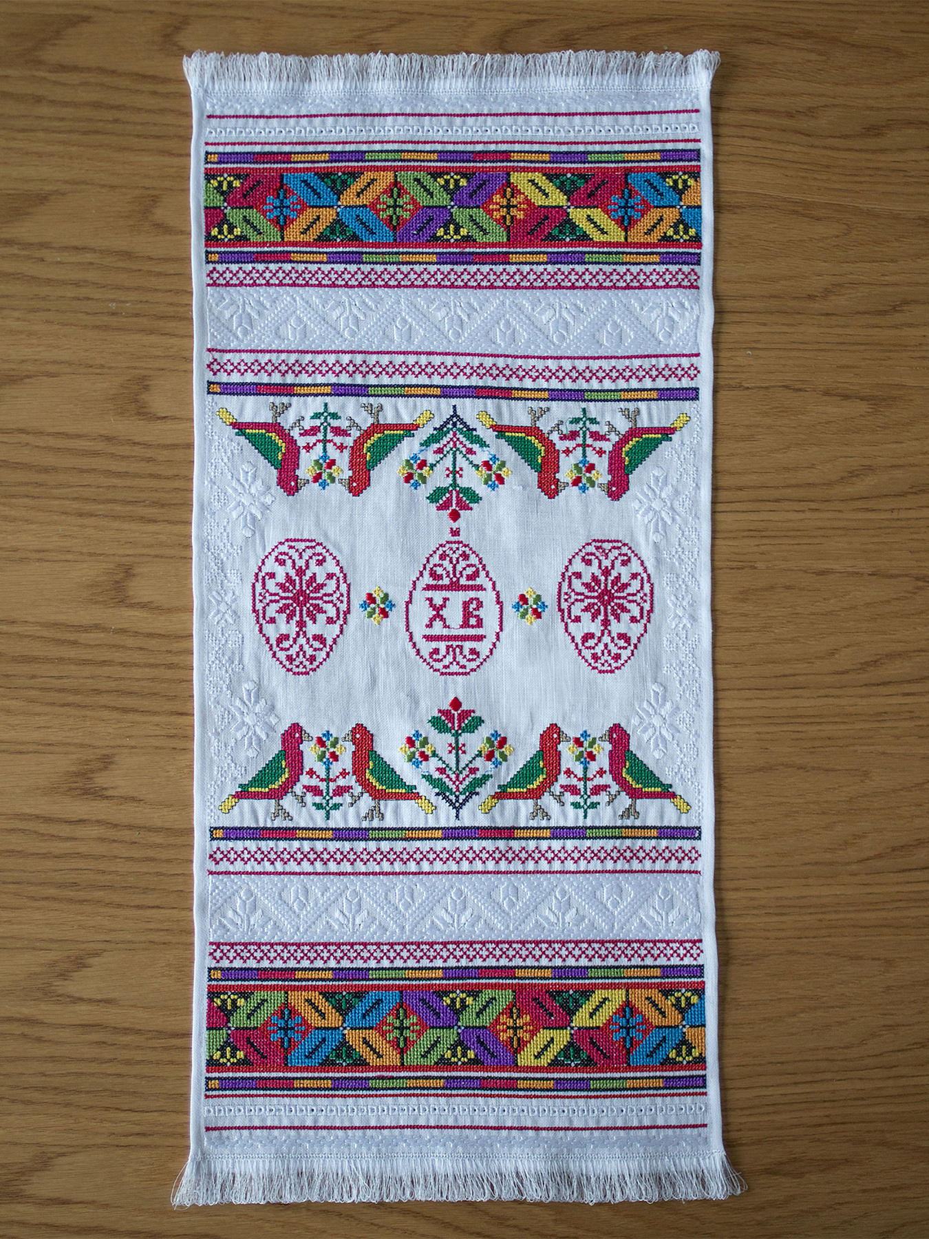 Рушник великодній білий Едельвіка модель 313-24-00 Фото