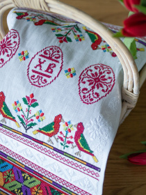 Рушник великодній білий Едельвіка модель 313-24-00 Фото