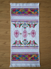 Рушник великодній білий Едельвіка модель 313-24-00 Фото