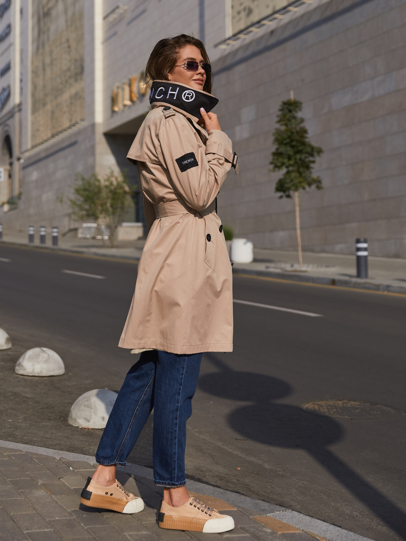 Тренч MilaNova модель Плащ ПВ-162 бежевый Фото