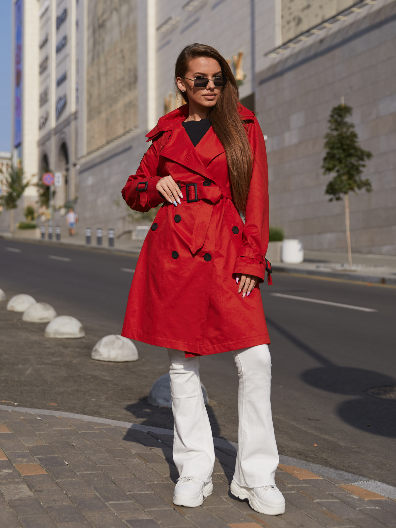 Тренч MilaNova модель Плащ ПВ-162 красный Фото