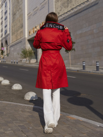 Тренч MilaNova модель Плащ ПВ-162 красный Фото