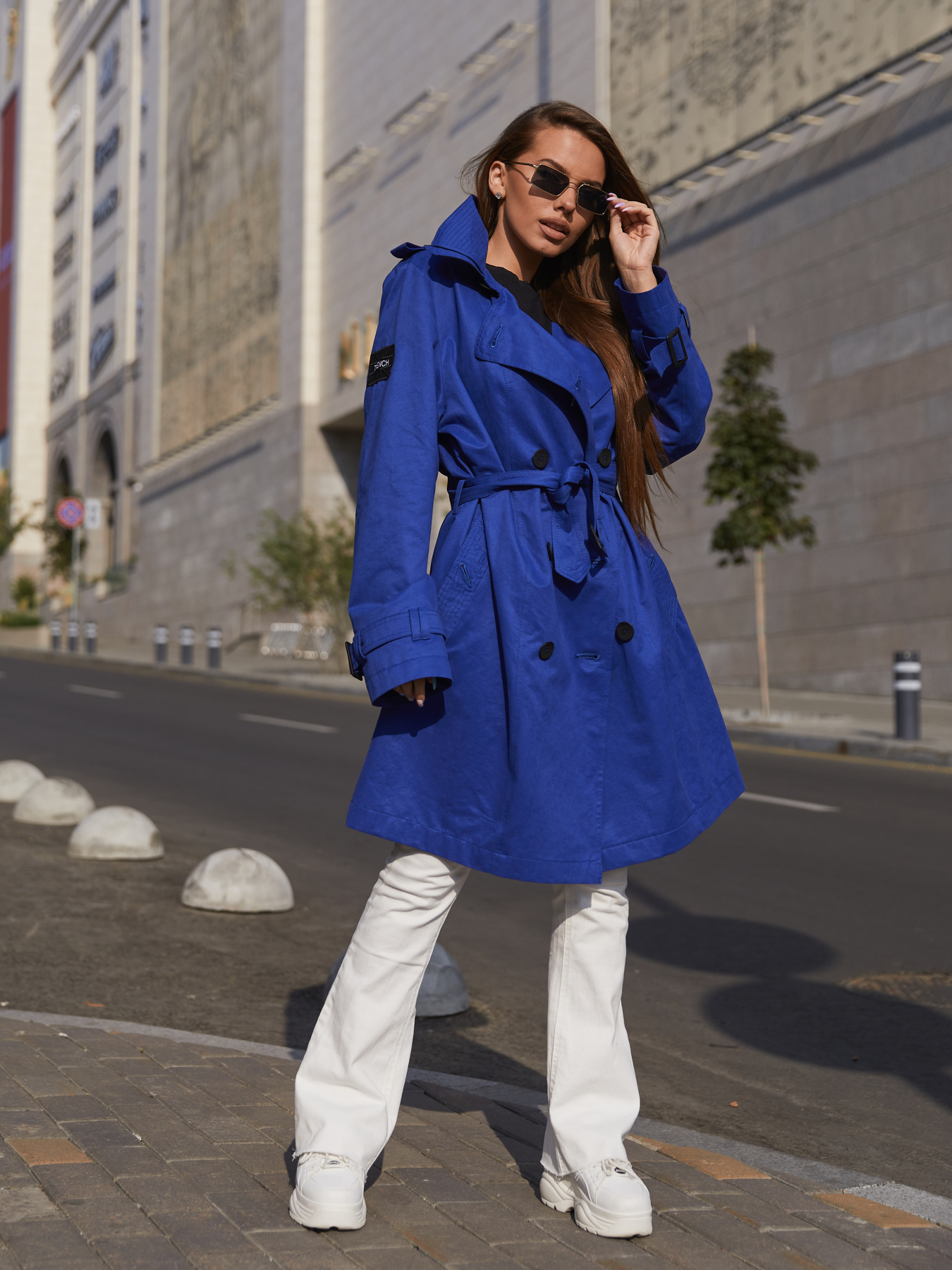 Тренч MilaNova модель Плащ ПВ-162 электрик Фото