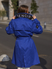 Тренч MilaNova модель Плащ ПВ-162 электрик Фото