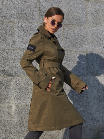 Тренч MilaNova модель Плащ ПВ-162 хаки Фото