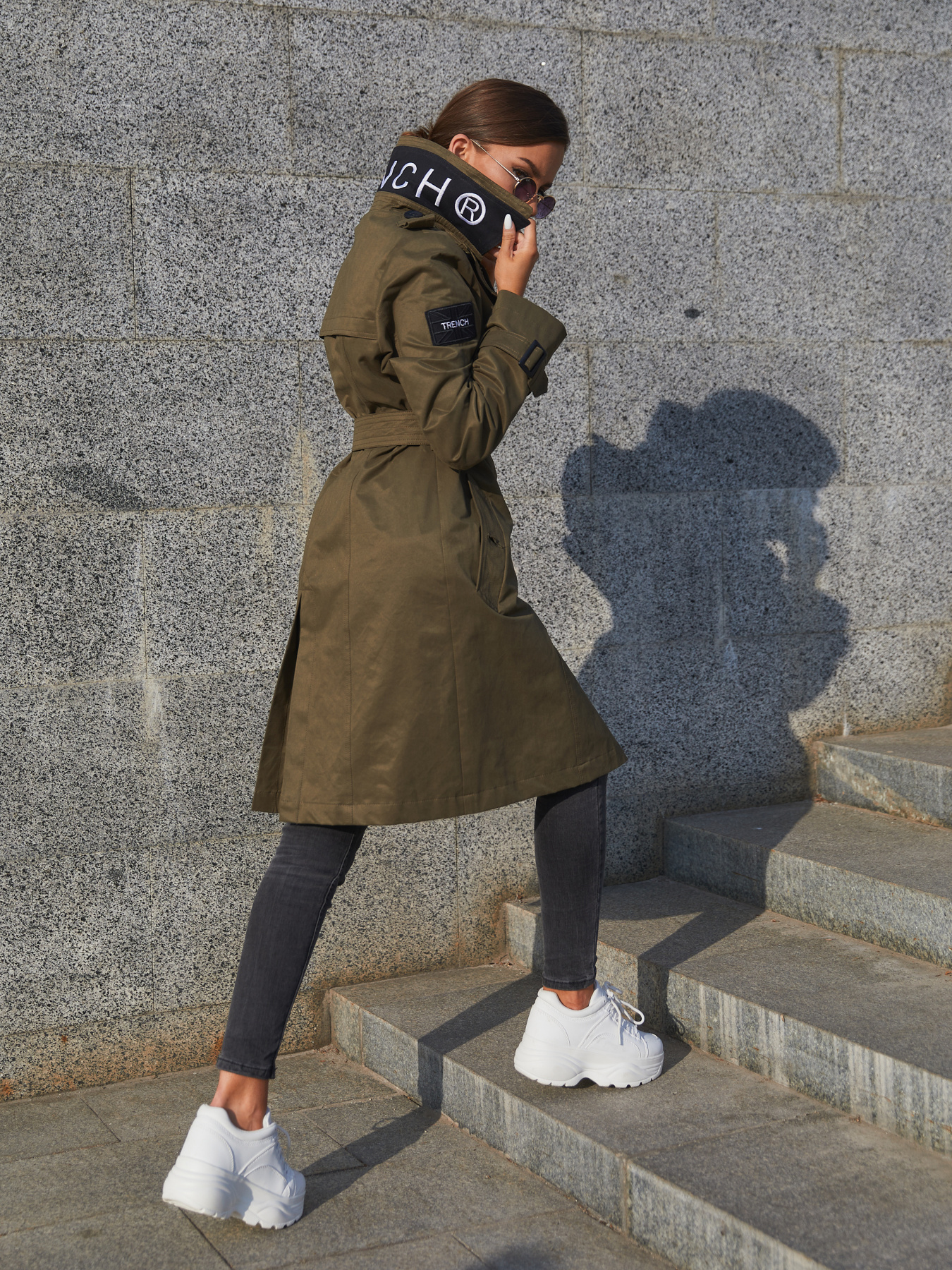 Тренч MilaNova модель Плащ ПВ-162 хаки Фото