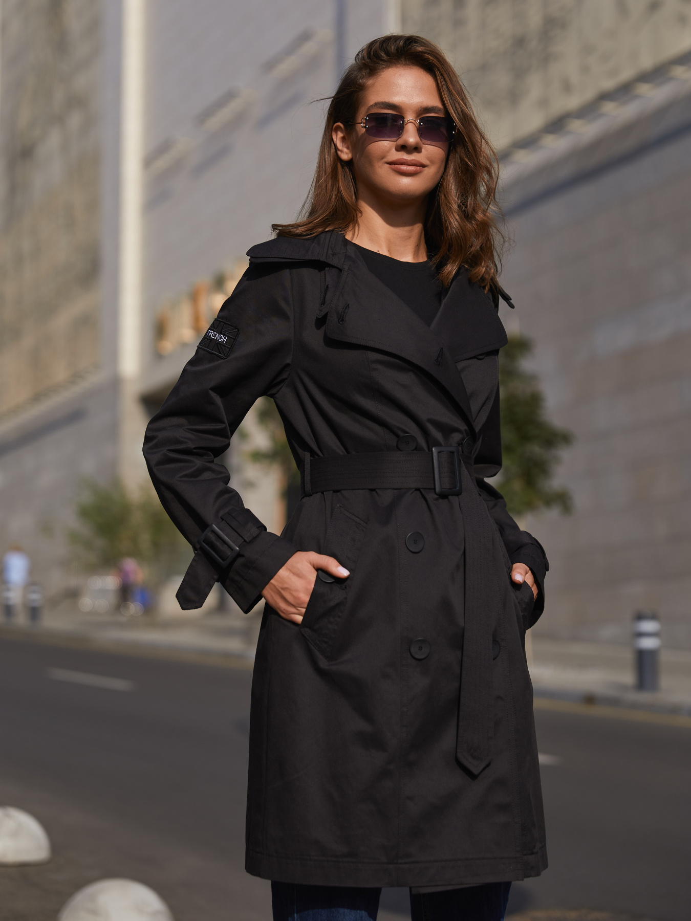 Тренч MilaNova модель Плащ ПВ-162 черный Фото