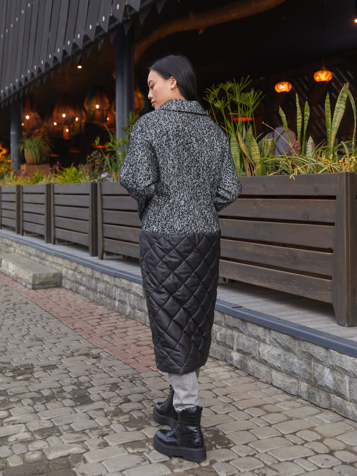 Пальто с утеплителем MilaNova модель Пальто ПВ-163 черный Фото