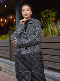 Пальто з утеплювачем MilaNova модель Пальто ПВ-163 черный Фото