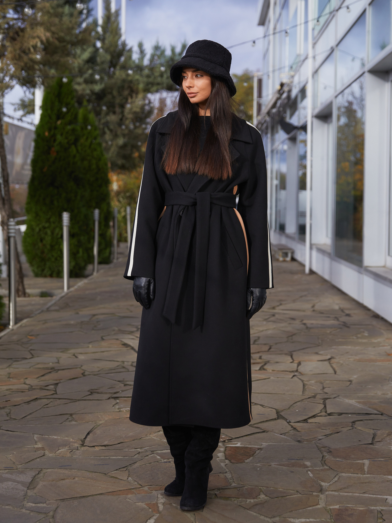 Пальто MilaNova модель Пальто ПВ-187 черный Фото