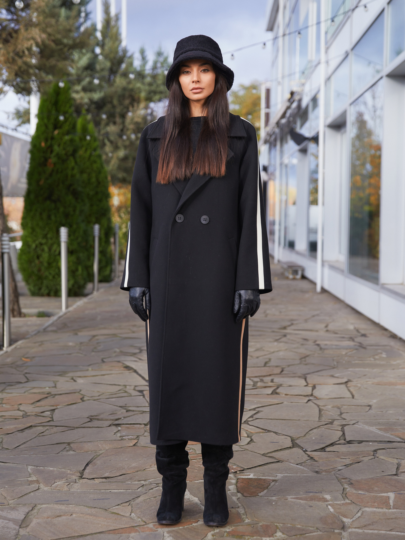 Пальто MilaNova модель Пальто ПВ-187 черный Фото