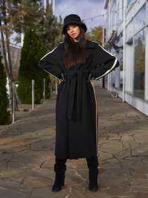 Пальто MilaNova модель Пальто ПВ-187 черный Фото