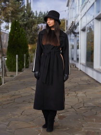 Пальто MilaNova модель Пальто ПВ-187 черный Фото