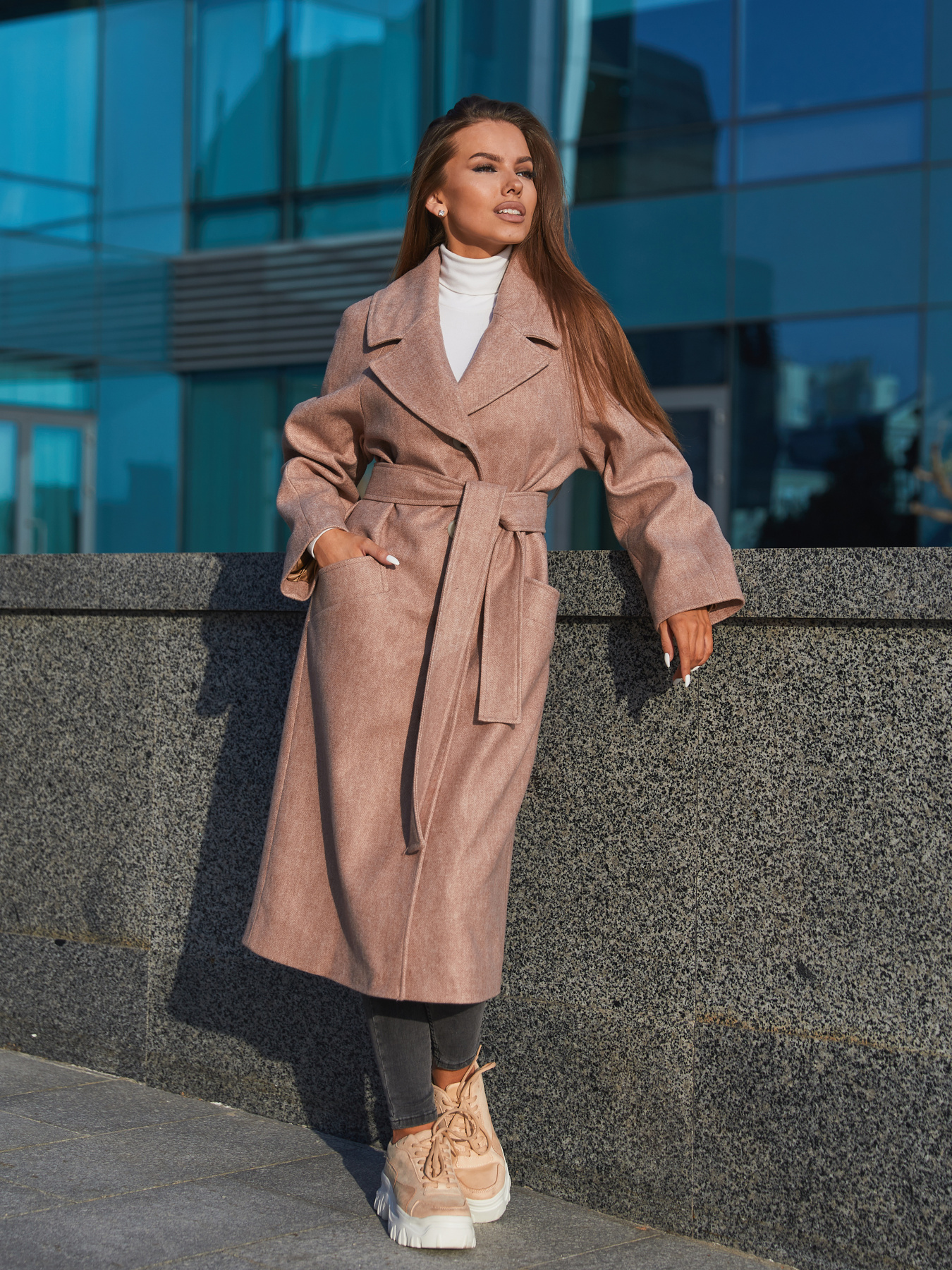 Пальто MilaNova модель Пальто ПВ-196 бежевый Фото