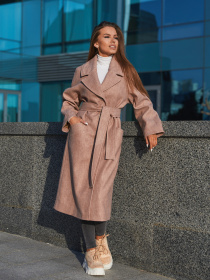 Пальто MilaNova модель Пальто ПВ-196 бежевый Фото