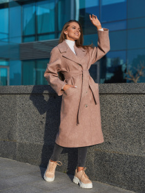 Пальто MilaNova модель Пальто ПВ-196 бежевый Фото