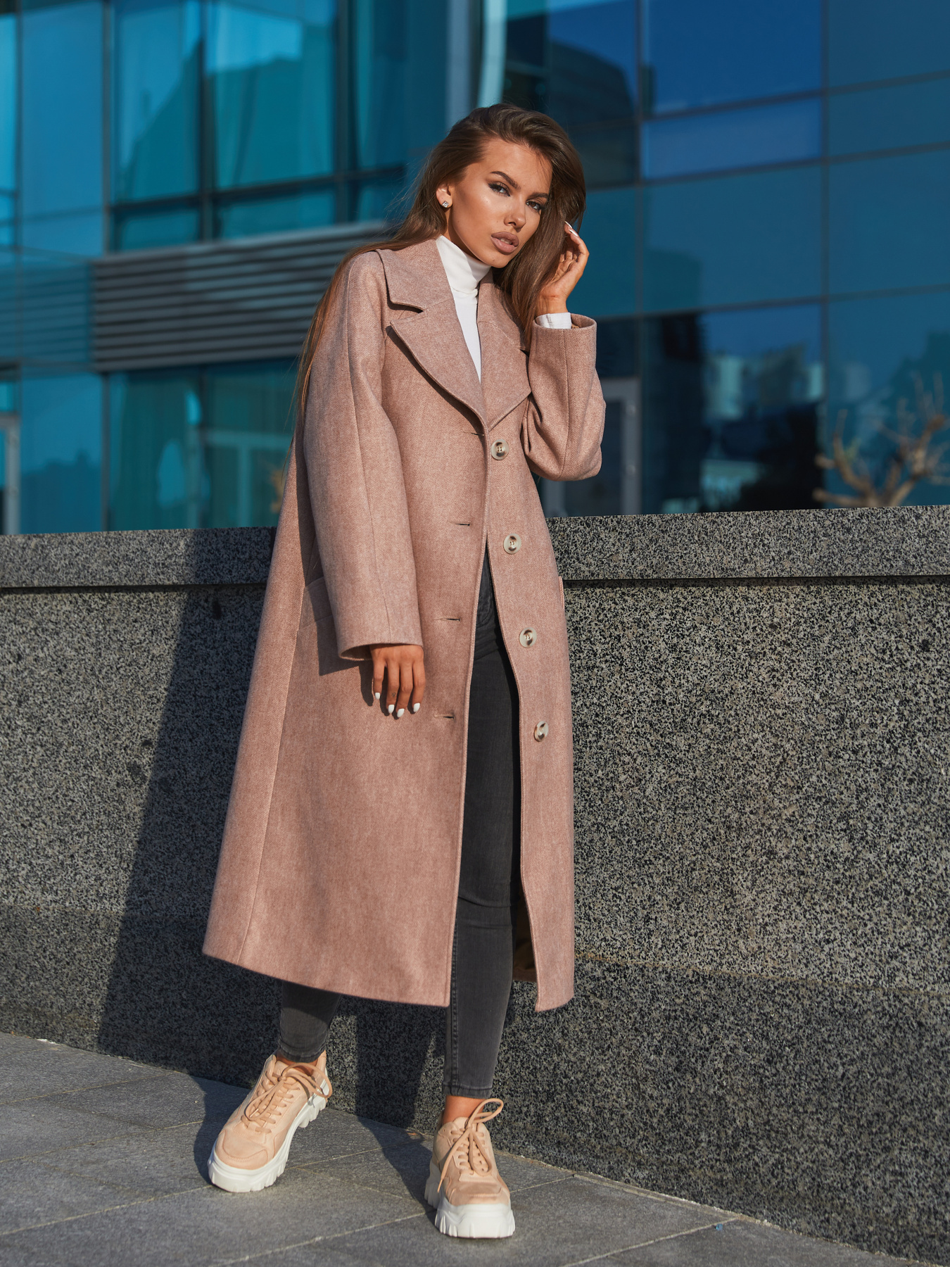 Пальто MilaNova модель Пальто ПВ-196 бежевый Фото