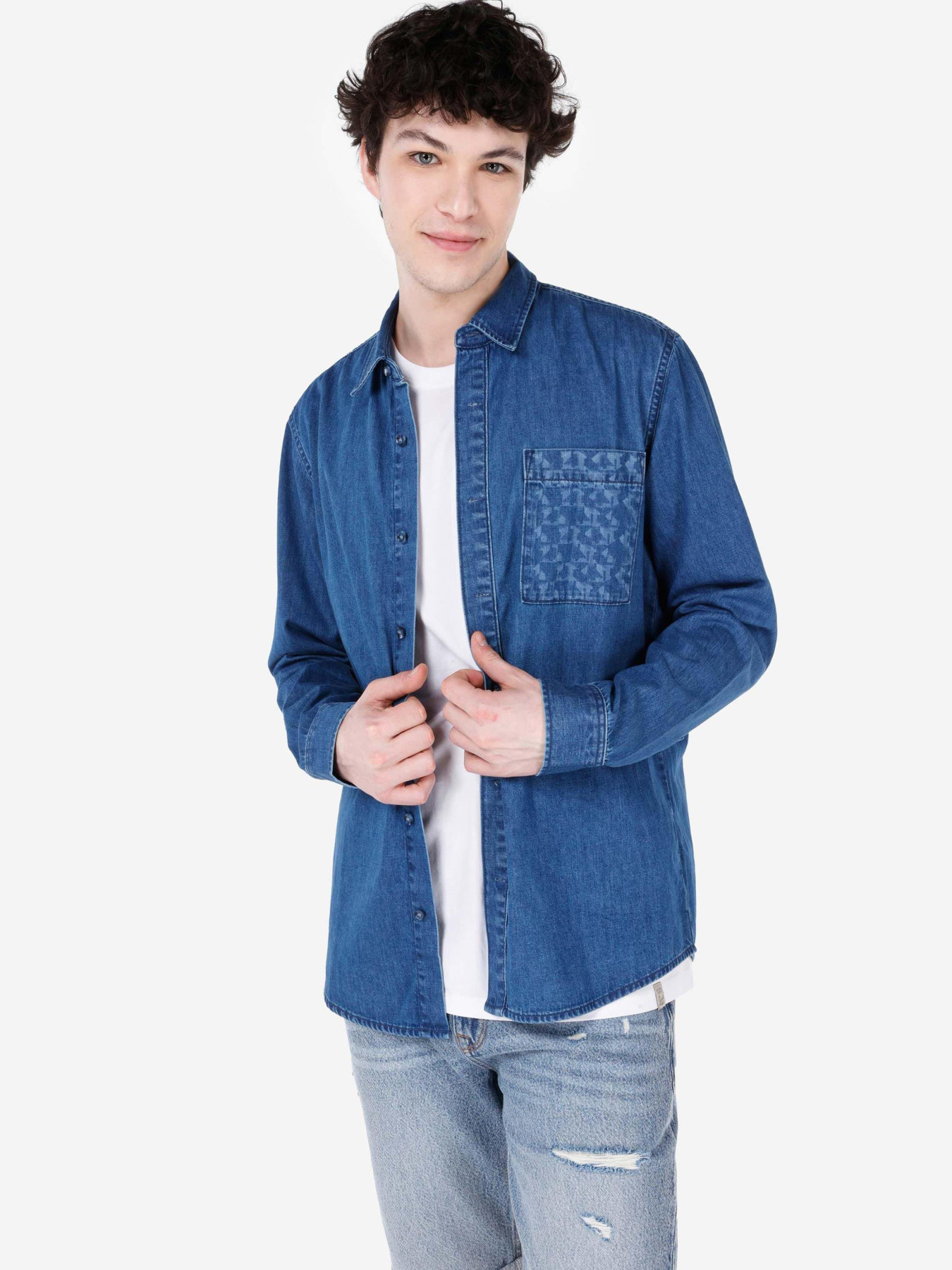 Рубашки Colin’s модель CL1068558_Q1.V1_DN02534 Фото