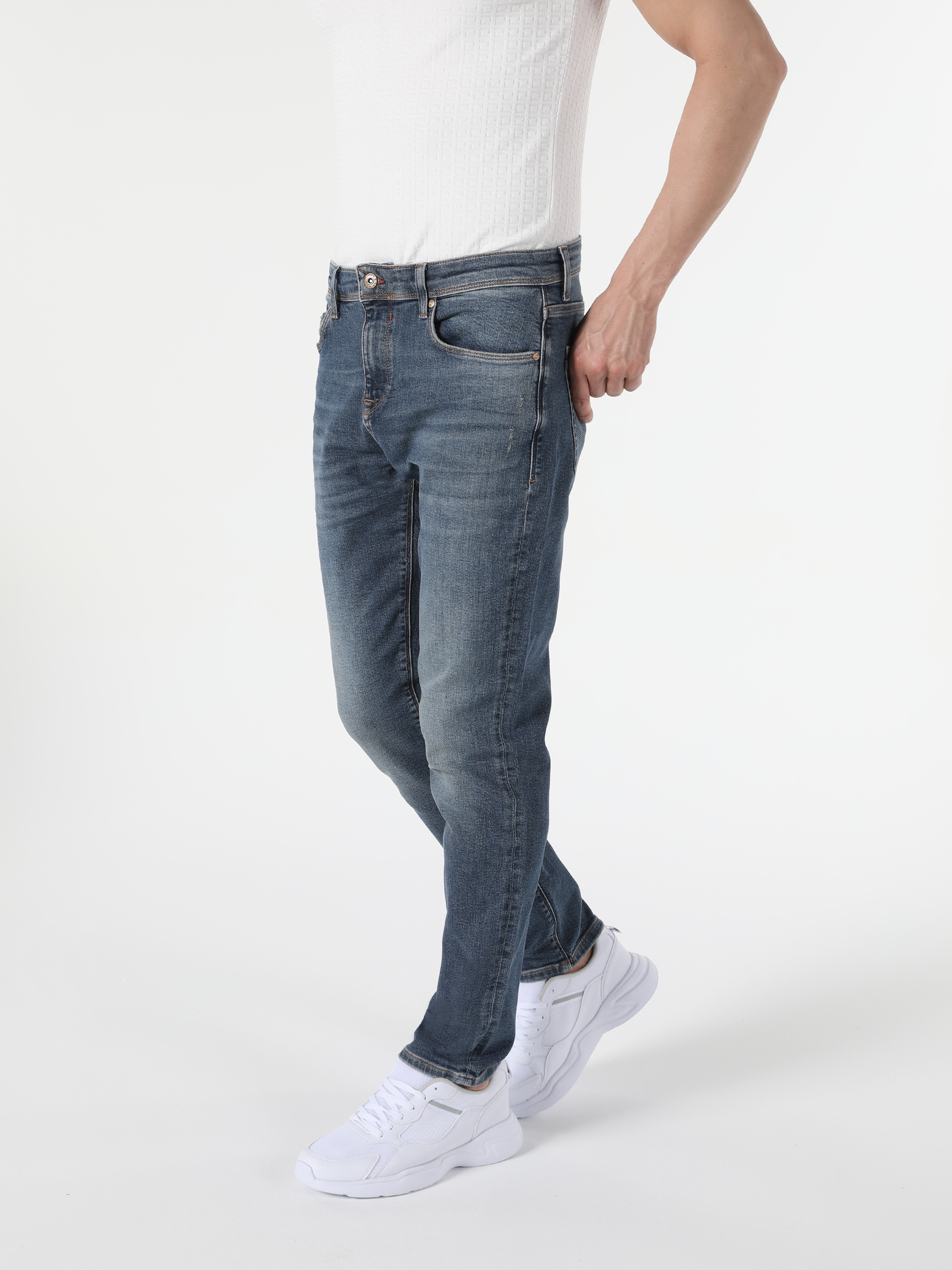 Чоловічі Скіні джинси Colin’s  (CL1054572_Q1.V1_DN41347) колір джинс, матеріал комбінований верх Colin’s - купити в Україні