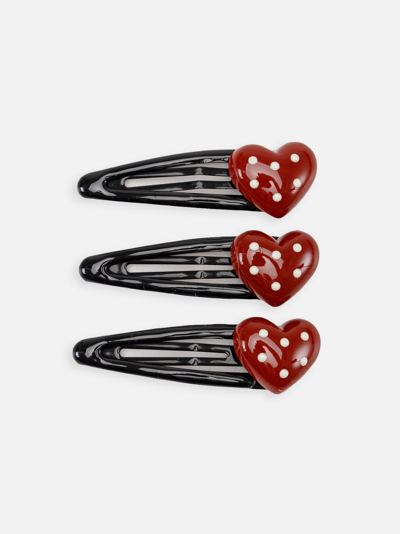 Набор заколок для девочки цвет бордовый ЦБ-00267003 YUKI модель ЦБ-00267003 Фото