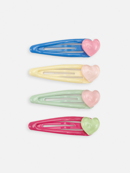 Набір заколок для дівчинки колір різнокольоровий ЦБ-00267023 YUKI модель ЦБ-00267023 Фото