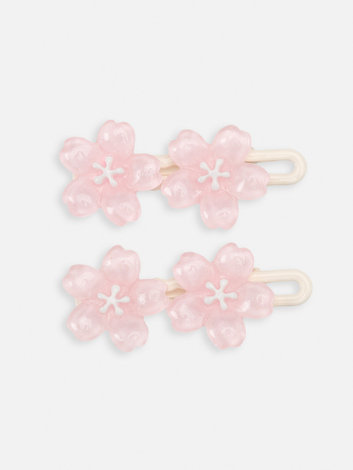 Набір заколок для дівчинки колір рожевий ЦБ-00267027 YUKI модель ЦБ-00267027 Фото