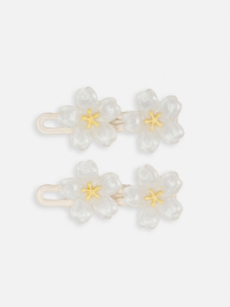 Набор заколок для девочки цвет белый ЦБ-00267029 YUKI модель ЦБ-00267029 Фото
