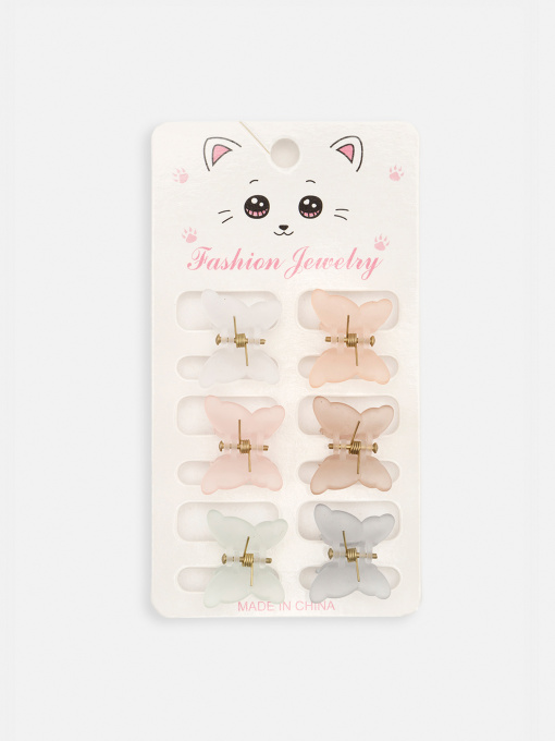 Набор крабов для волос девочки цвет разноцветный ЦБ-00267079 YUKI модель ЦБ-00267079 Фото