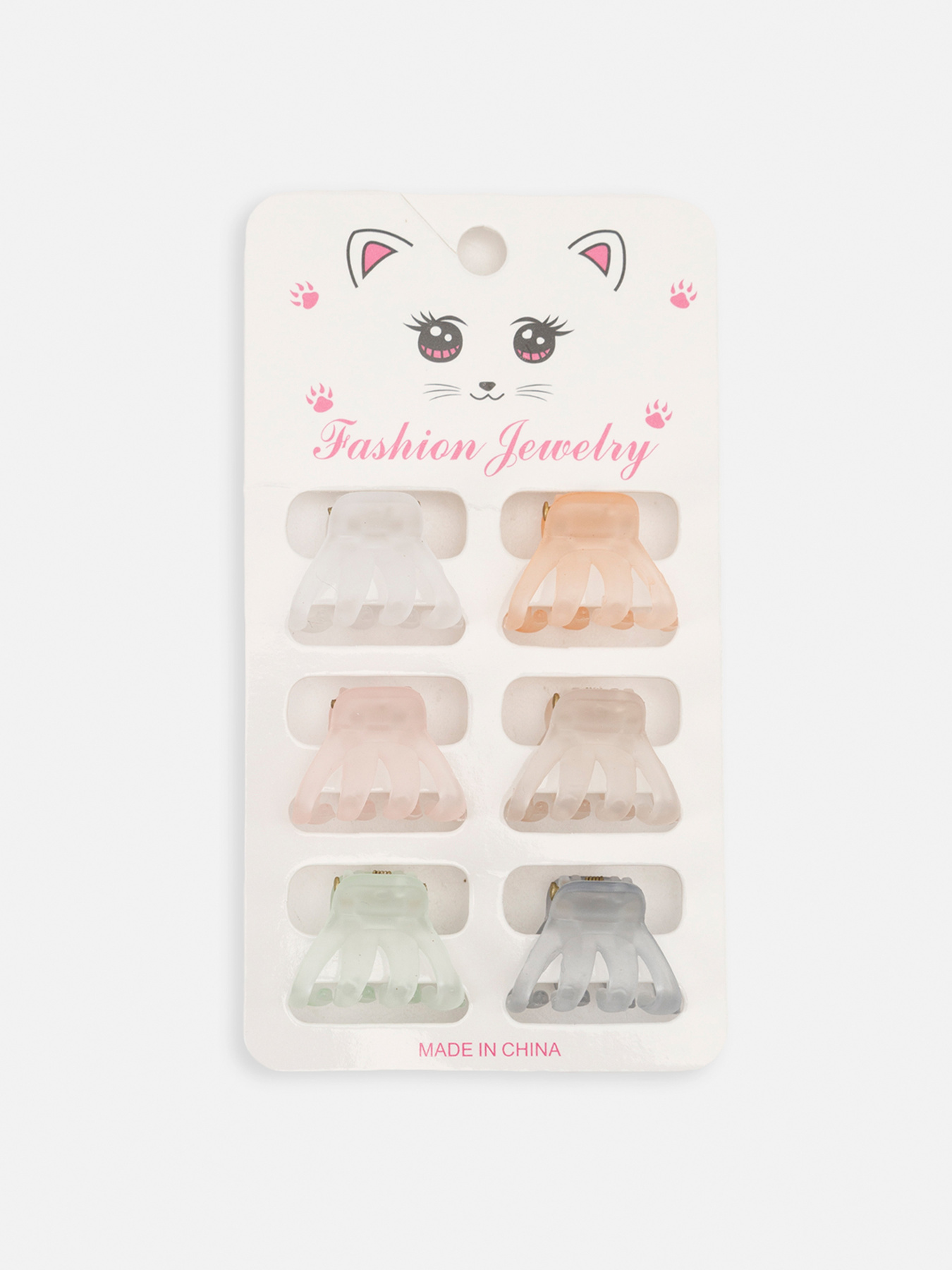 Набор крабов для волос девочки цвет разноцветный ЦБ-00267080 YUKI модель ЦБ-00267080 Фото