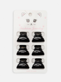 Набор крабиков для волос для девочки цвет черный ЦБ-00267083 YUKI модель ЦБ-00267083 Фото