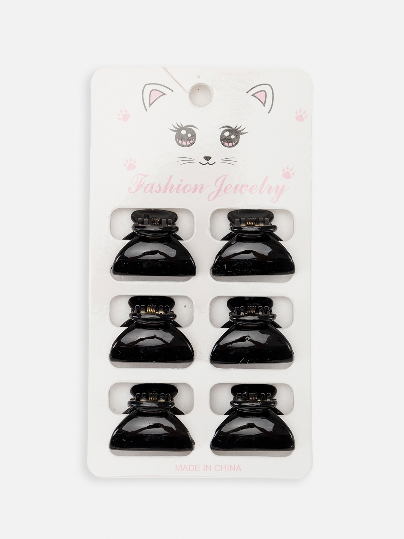 Набір крабіків для волосся для дівчинки колір чорний ЦБ-00267083 YUKI модель ЦБ-00267083 Фото