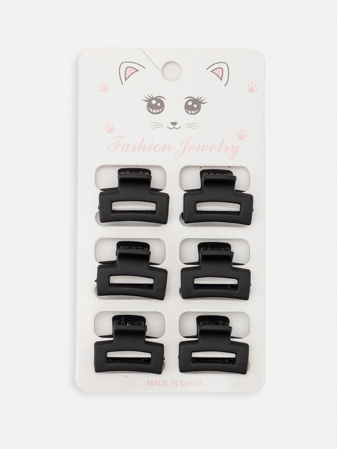 Набор крабиков для волос для девочки цвет черный ЦБ-00267084 YUKI модель ЦБ-00267084 Фото