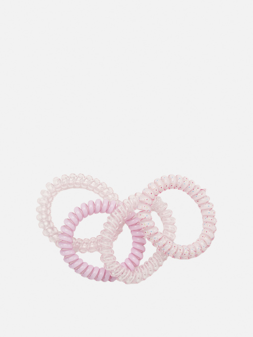 Набір резинок для волосся для дівчинки колір рожевий ЦБ-00267200 YUKI модель ЦБ-00267200 Фото