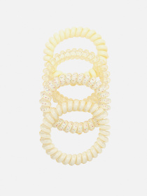 Набор резинок для волос для девочки цвет желтый ЦБ-00267202 YUKI модель ЦБ-00267202 Фото