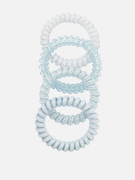 Набор резинок для волос для девочки цвет голубой ЦБ-00267203 YUKI модель ЦБ-00267203 Фото