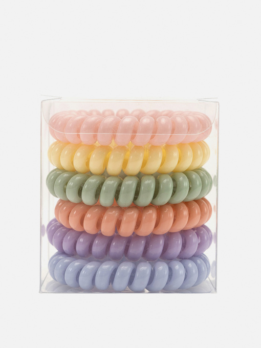 Набор резинок для волос для девочки цвет разноцветный ЦБ-00267240 YUKI модель ЦБ-00267240 Фото