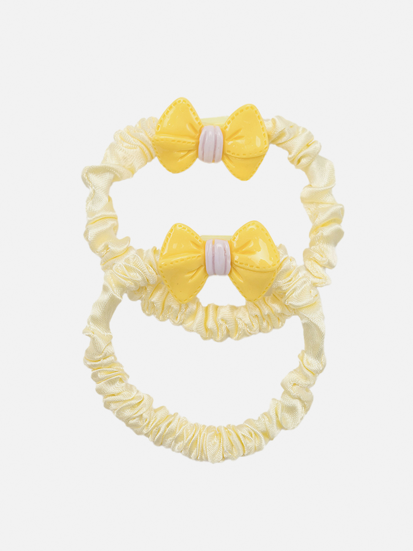 Набор резинок для волос для девочки цвет желтый ЦБ-00267246 YUKI модель ЦБ-00267246 Фото