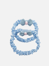 Набор резинок для волос для девочки цвет синий ЦБ-00267248 YUKI модель ЦБ-00267248 Фото