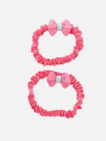 Набор резинок для волос для девочки цвет малиновый ЦБ-00267249 YUKI модель ЦБ-00267249 Фото