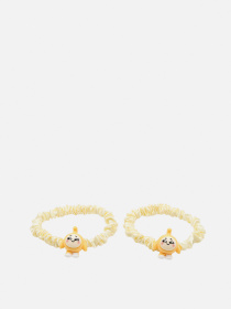 Набор резинок для волос для девочки цвет желтый ЦБ-00267251 YUKI модель ЦБ-00267251 Фото