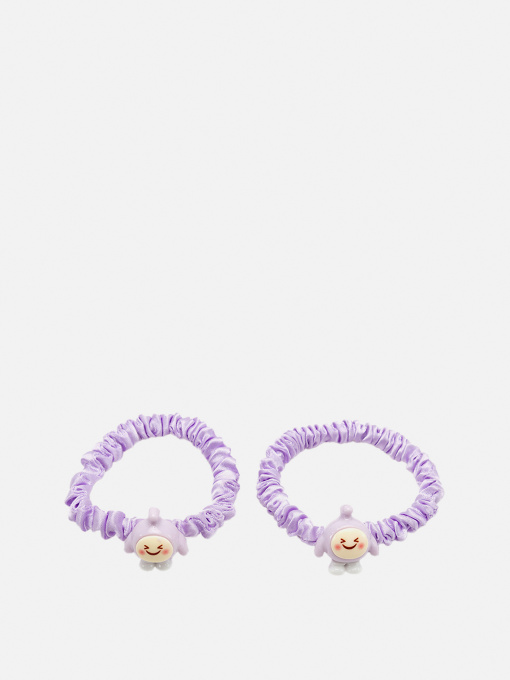 Набор резинок для волос для девочки  цвет фиолетовый ЦБ-00267252 YUKI модель ЦБ-00267252 Фото